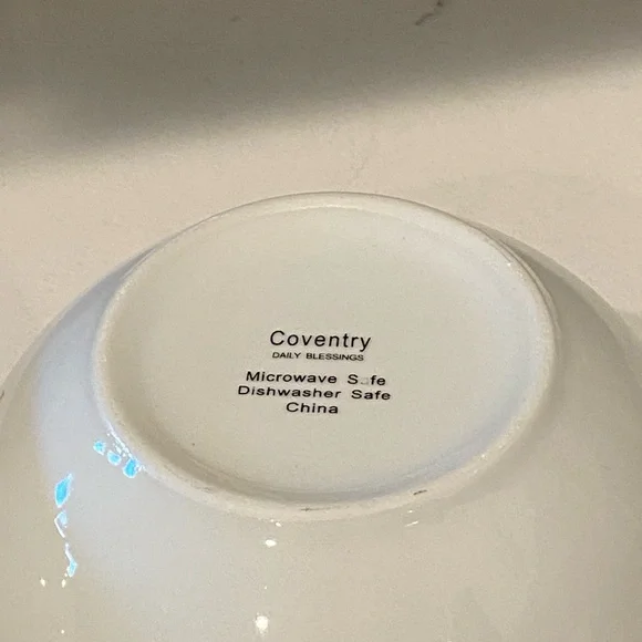 2 Coventry Daily Blessings Bowls with Scripture Psalms 28:7 Jeremiah 17:7 - Picture 3 of 5